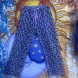 Leopard print pajama pants girls extra large